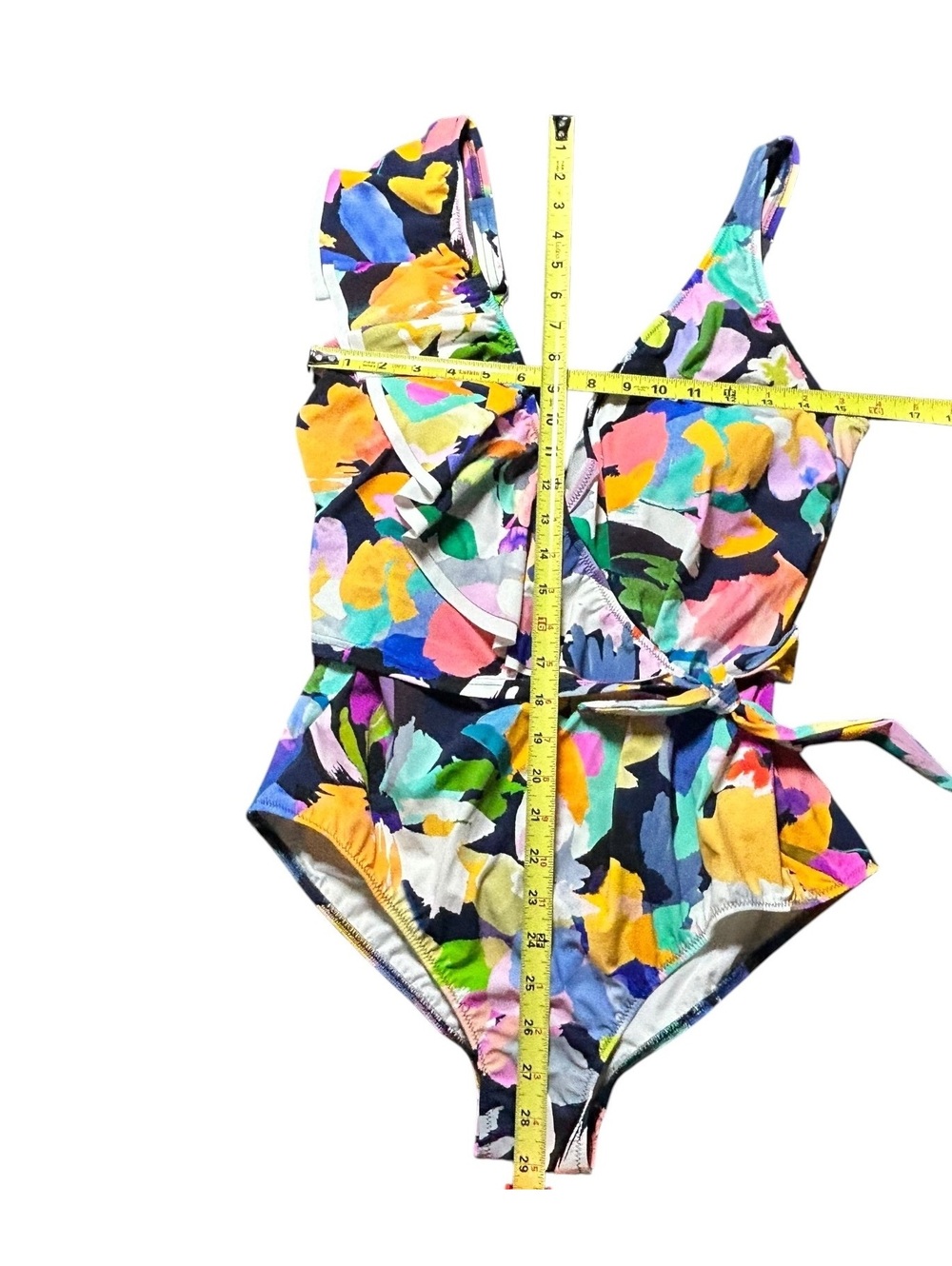 PROFILE BY GOTTEX v front surplice tummy control one piece swimsuit New - Picture 6 of 8